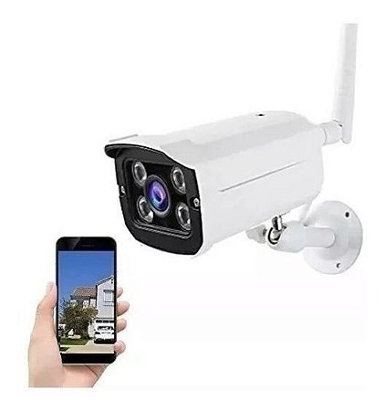 Camera Ip Externa A Prova D Agua Wifi Visao Noturna Hd