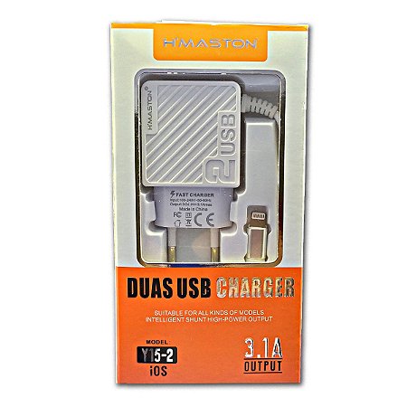 Carregador Iphone 3.1A + 2 usb  H-maston