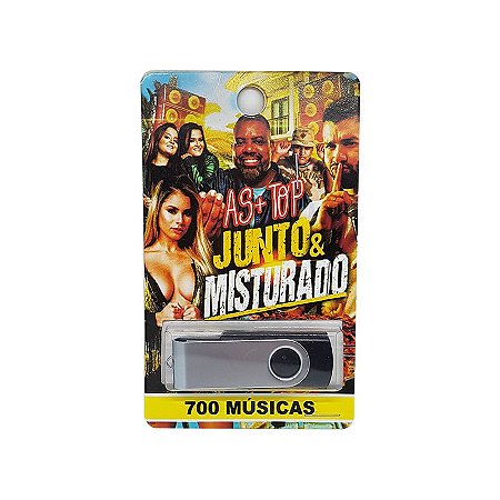 Pendrive musical 700-1000 musicas as + top junto & misturado