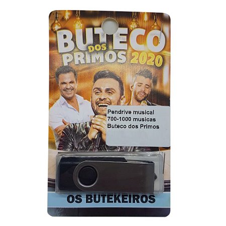 Pendrive musical 700-1000 musicas Buteco dos Primos