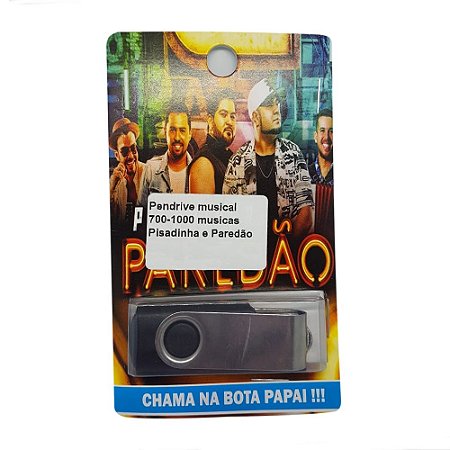 Pendrive musical 700-1000 musicas Pisadinha e Paredão