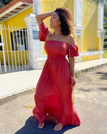 vestido cigano longo