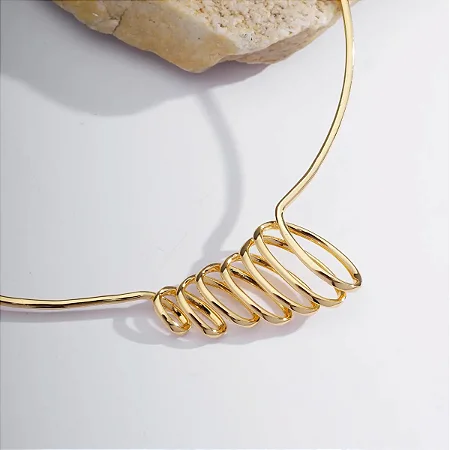 Aro com Aspiral Ouro