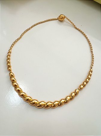 Colar Aro Gomos Ouro