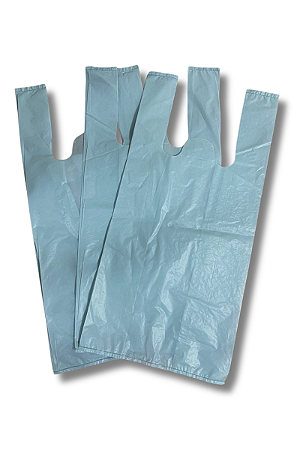 Sacola Plastica Recuperada Verde 40x50 - c/5 KG Lisa