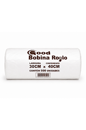 Bobina Plastica Picotada 30x40 Fina - com 500 Unidades