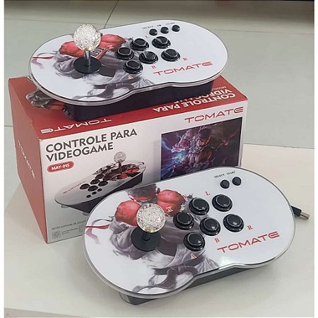 CONTROLE DUPLO ARCADE 2 JOGADORES COM 10 MIL JOGOS MAME - MEGA DRIVE - GBA - GBC - NEOGEO - PLAYSTATION - ACEITA 4 JOGADORES