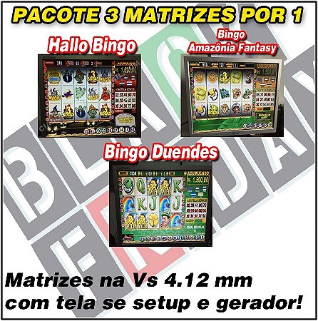PACOTE 3 MATRIZES - HALLOWEEN BINGO - BINGO DUENDES - BINGO AMAZONIA FANTASY - COPIAS INFINITAS