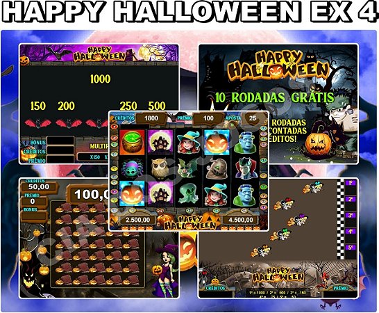 MATRIZ HALLOWEEN HAPPY EX4 ORIGINAL - PARA MAQUINAS PROFISSIONAL + PACOTE 20 JOGOS