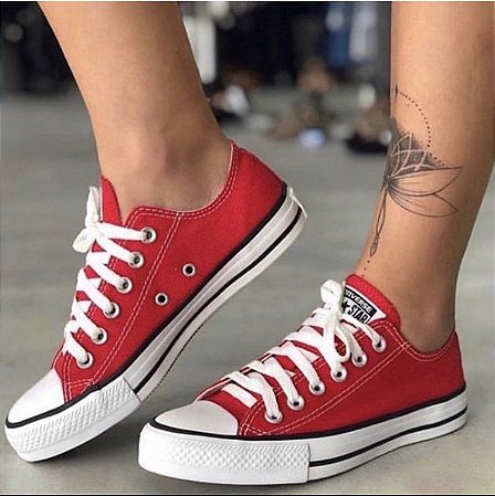 tenis all star vermelho