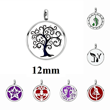 Colar Difusor Aromaterapia 12mm Atacado Revenda 10 Unidades (Linha Premium Aço Inoxidável 316l) Kit 01