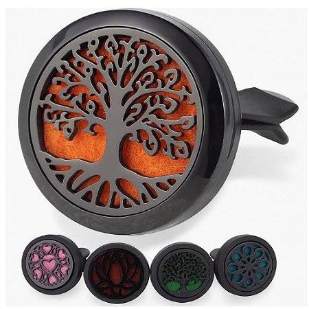 Difusor Clipe para Carro Preto 30mm Atacado Revenda 10 Unidades (Linha Premium Aço Inoxidável 316l) Kit 02