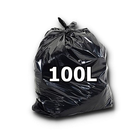 Saco de Lixo 100 Litros Reforçado - 100uni