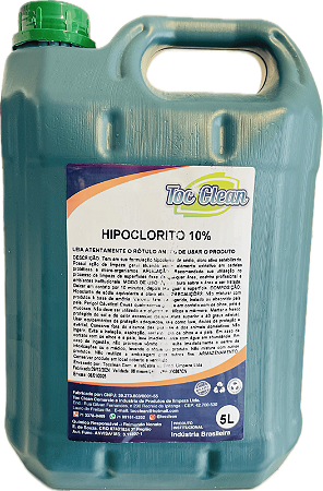 Hipoclorito de Sódio 10-12% 5L