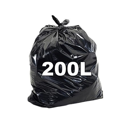 Saco de Lixo 200 Litros Reforçado - 100uni