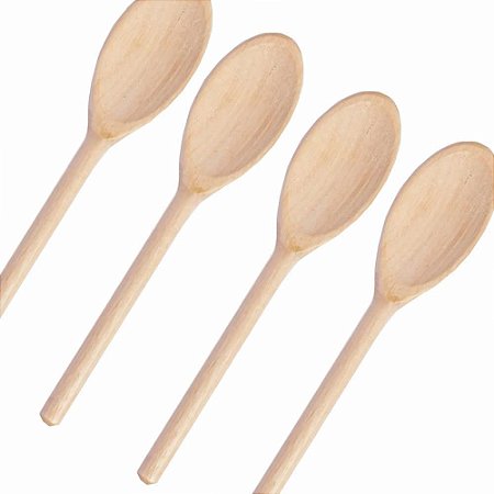 Kit 4 Colheres De Pau 38cm Madeira Cabo Longo Cozinha Roça - GR Comércio  Gastronomia e Decoração