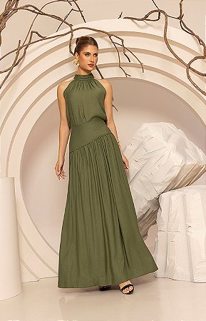 Conjunto de Saia Blusa Laço Gola