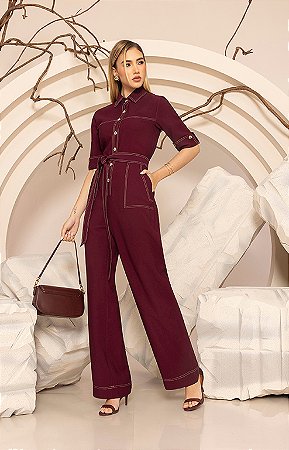 Macacão Marant Pesponto Faixa