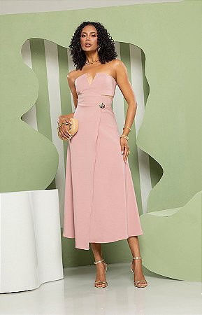 Vestido Alfaiataria Prada Evase Decote V