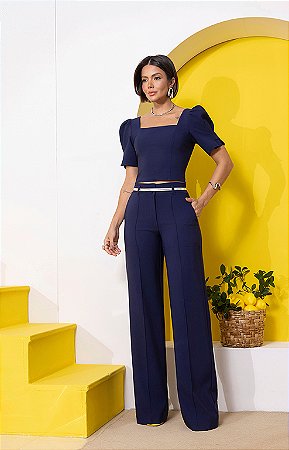 Conjunto de Calça Blusa Alfaiataria