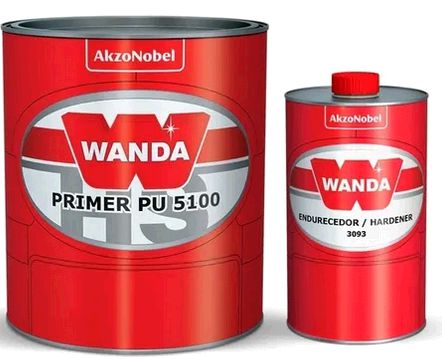 Wanda Primer Pu 5100 Automotivo + Catalisador (900ml)