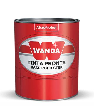 Wanda Tinta Poliester Cinza Cromo Metalico Fiat (900ml)
