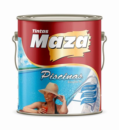 Maza Kit Tinta para Piscina Azul Esmalte Pu (4,5L)