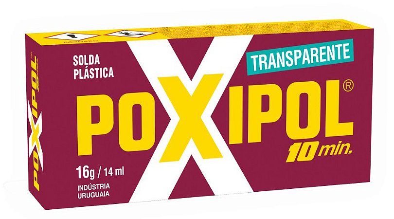Poxipol Adesivo Epoxi Transparente 10min (16g)