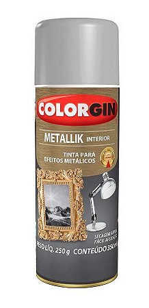 Colorgin Spray Metallik Prata 53 (190ml)