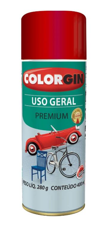 Colorgin Spray Uso Geral Vermelho 55061 (400ml)