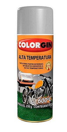 Colorgin Tinta Spray Alta Temperatura Aluminio (350ml)