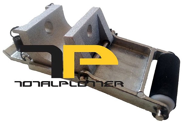 Pinch roller montado base redondo