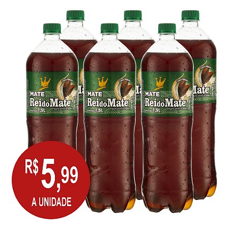 Chá Mate NATURAL Pack com 6 Garrafas 1,5L