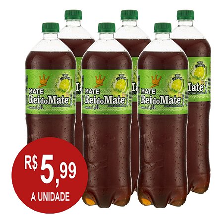 Chá Mate LIMA LIMÃO Pack com 6 Garrafas 1,5L