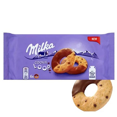 BISCOITO MILKA COOKIE LOOP 132G