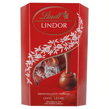 CHOCOLATE LINDT LINDOR CORNET AO LEITE 200G