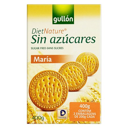 BISCOITO GULLÓN MARIA S/ AÇUCAR 400GR