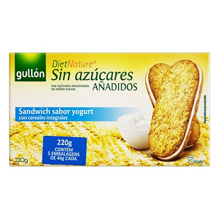 BISCOITO GULLÓN SANDWICH YOGURT 220G