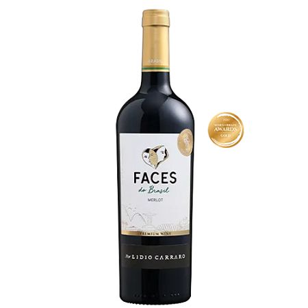 VINHO LIDIO FACES DO BRASIL MERLOT 750ML