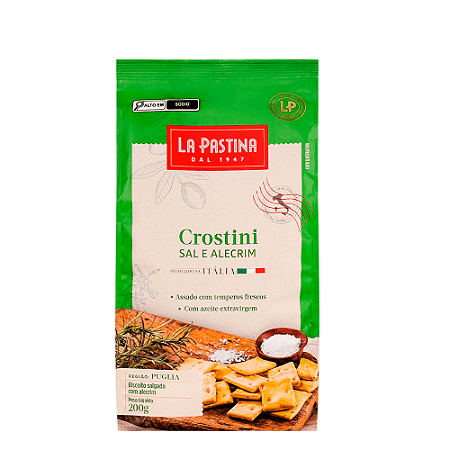 CROSTINI SAL MARINHO E ALECRIM LA PASTINA 200 GRS