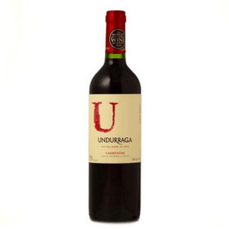 VINHO UNDURRAGA U CARMENERE 750ML