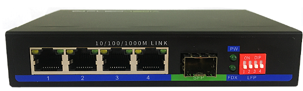 Switch PoE - 4 PORTAS RJ45