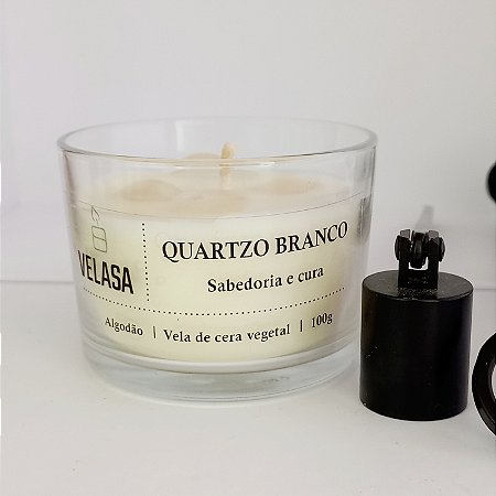 Vela CRISTAL QUARTZO BRANCO 100g