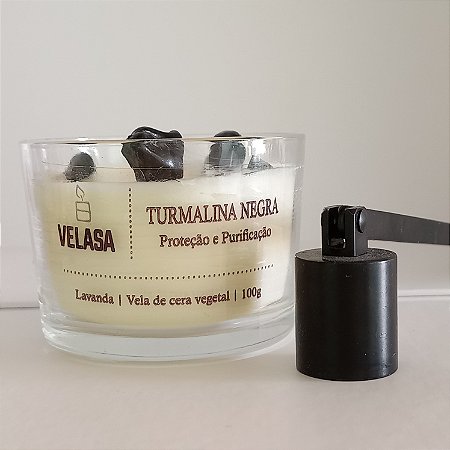 Vela CRISTAL TURMALINA NEGRA 100g