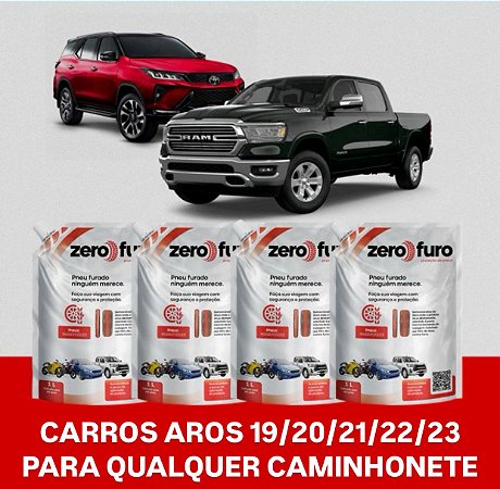 KIT 4 Selante para Pneu Zero Furo Sachê 1000ml