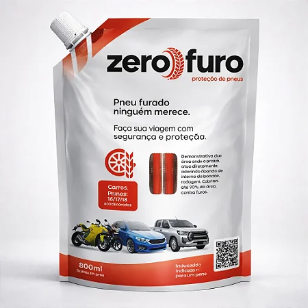 Selante para Pneu Zero Furo Sachê 800ml
