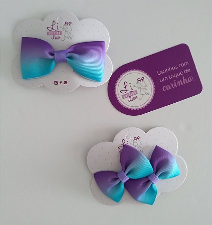 Kit Decorado Roxo com Azul
