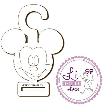 Porta Laços Mickey
