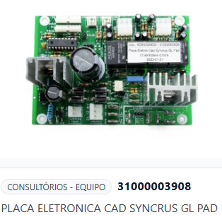 PLACA ELETRONICA CAD SYNCRUS GL PAD