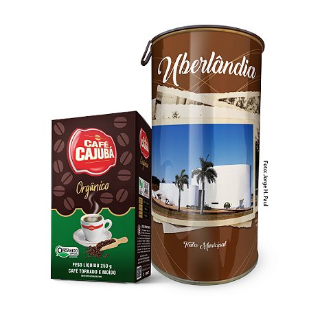 Combo 1 Café Cajubá Orgânico + 1 Lata Comemorativa Uberlândia